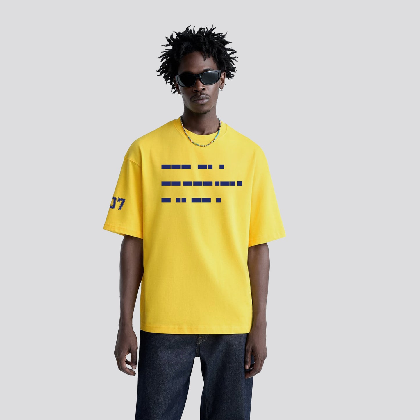 Carbon One More Time Print Premium Cotton T-shirt - Morse Code  Limited Edition