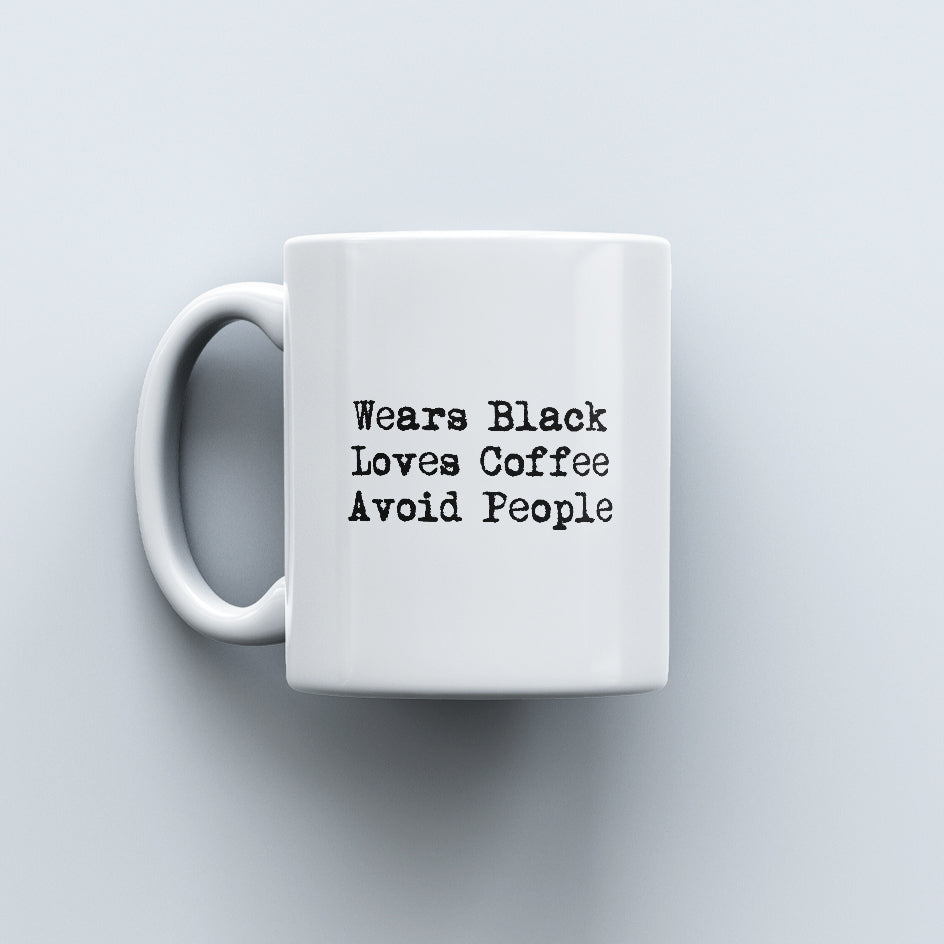 Carbon Minimal Mug - Wears Black