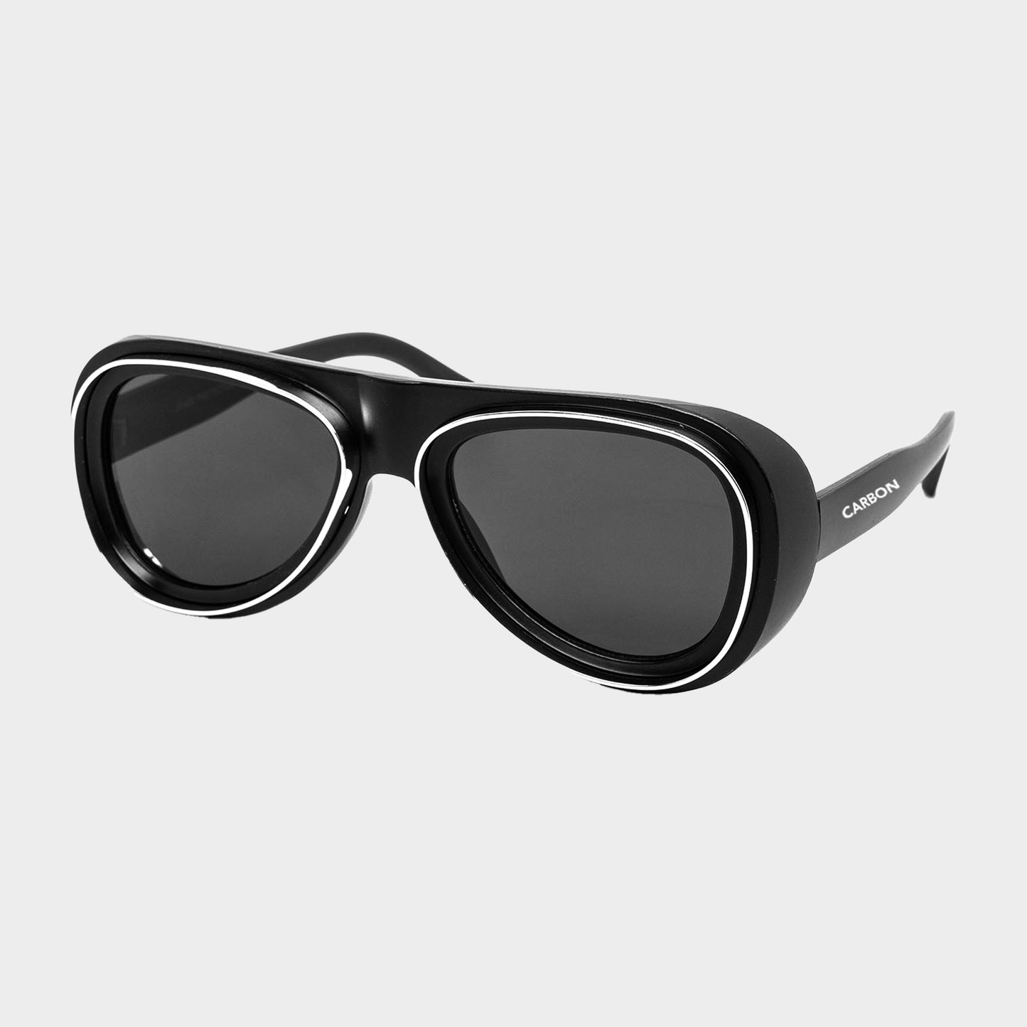 Carbon Silverline Unisex futuristic Sunglass - Aviator