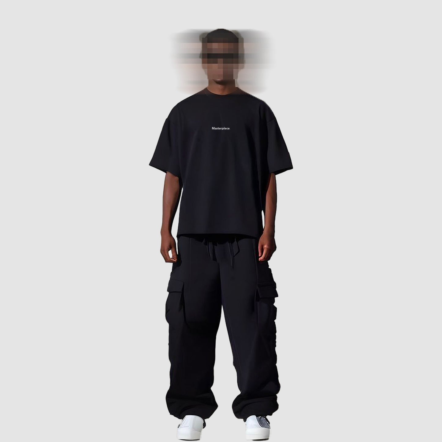 Carbon Masterpiece Unisex Cotton T-shirt Oversized Fit - Masterpiece Tee