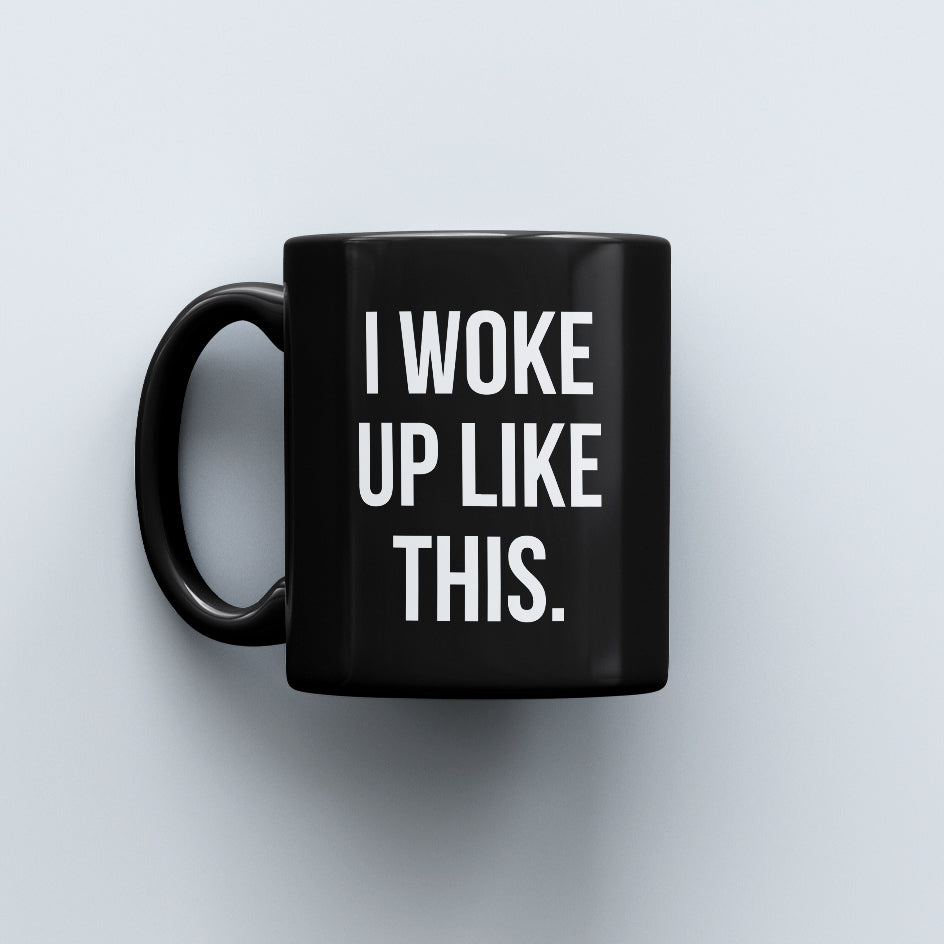 Carbon Minimal Mug - Woke up