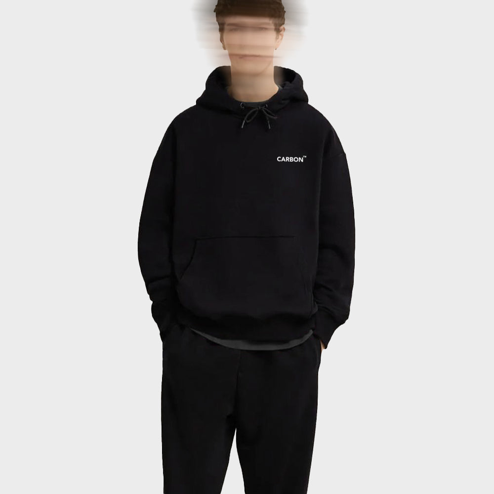Carbon Unisex Black Cotton Hoodie - Anti Social Club