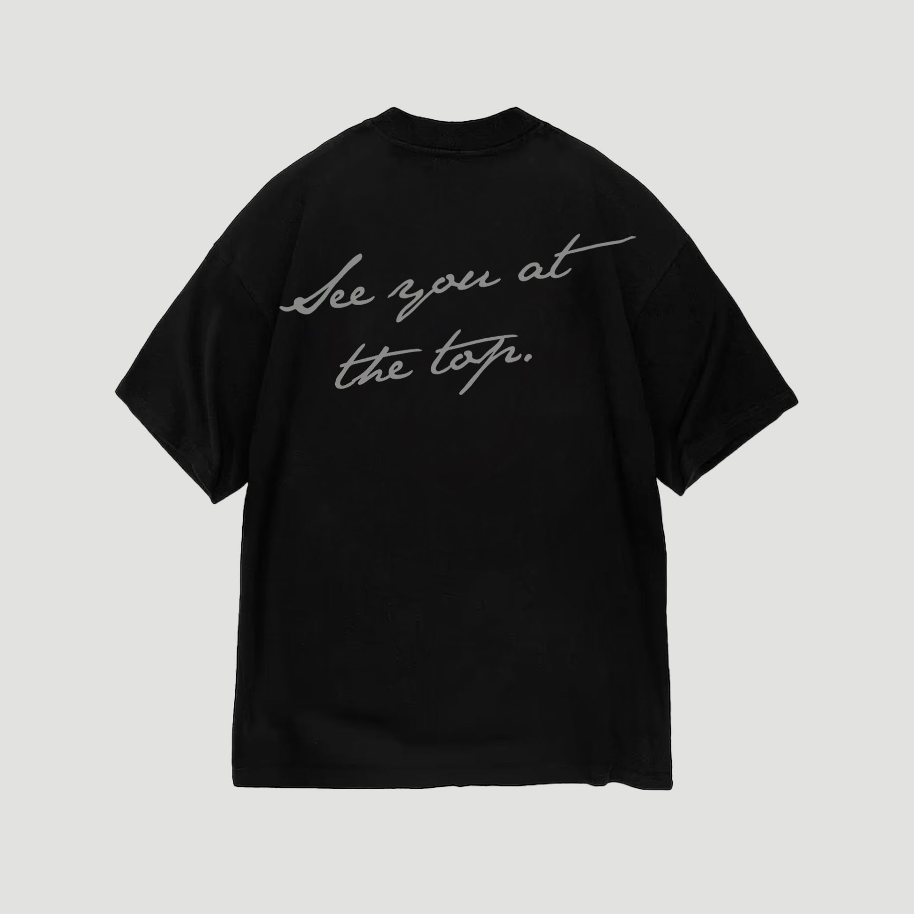 inspirational t-shirt, luxe bhirt, high end black t-shirt