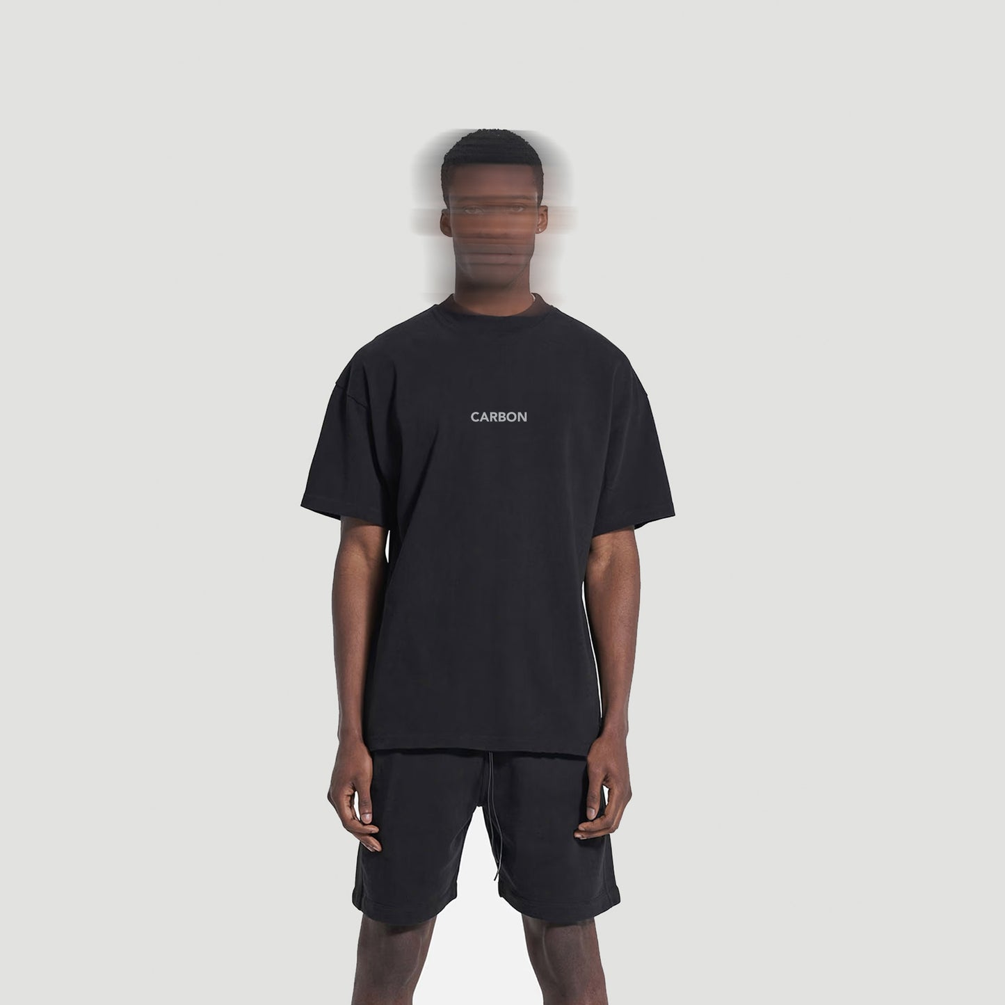 Carbon Unisex Bold Print Black Oversized Tee Cotton -  ( SEE YOU AT THE TOP )