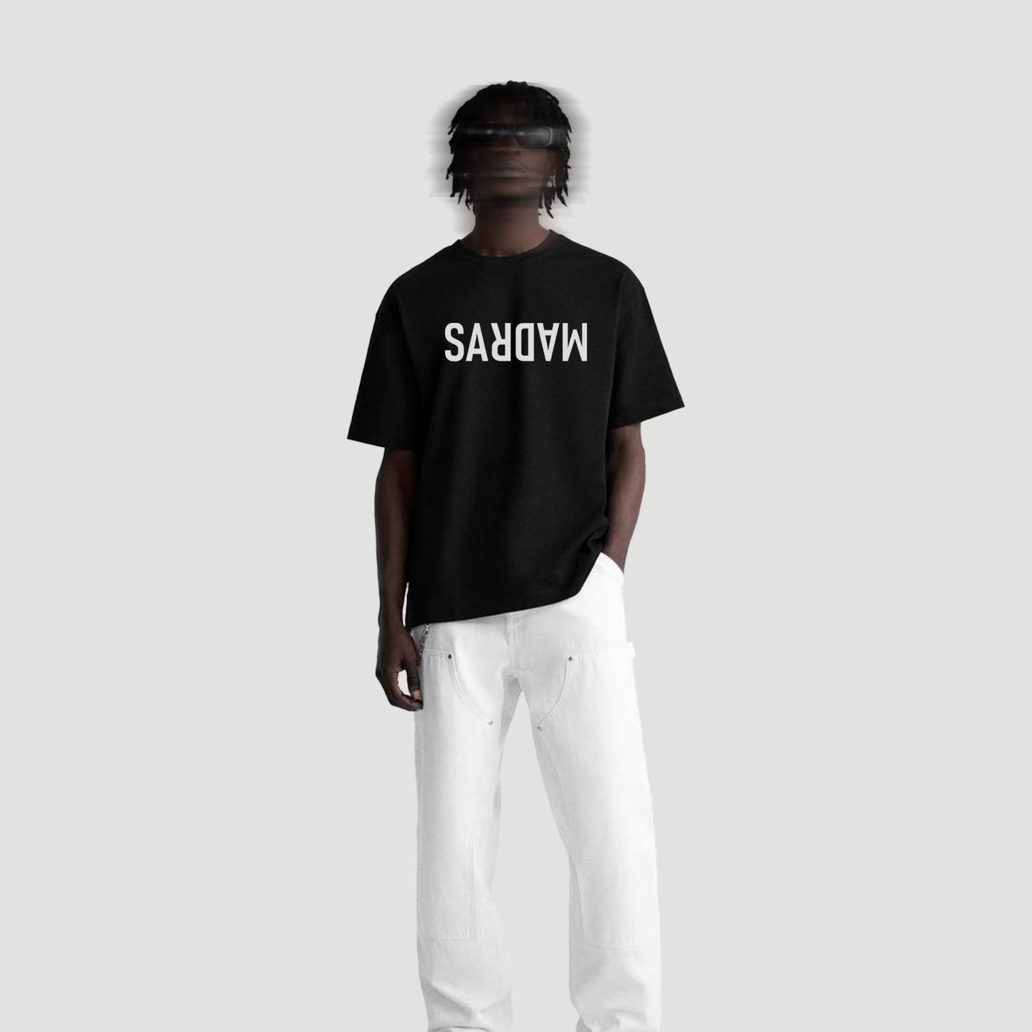 Madras Invert Print Premium Unisex Cotton T-shirt Oversized Fit - Invert Tee