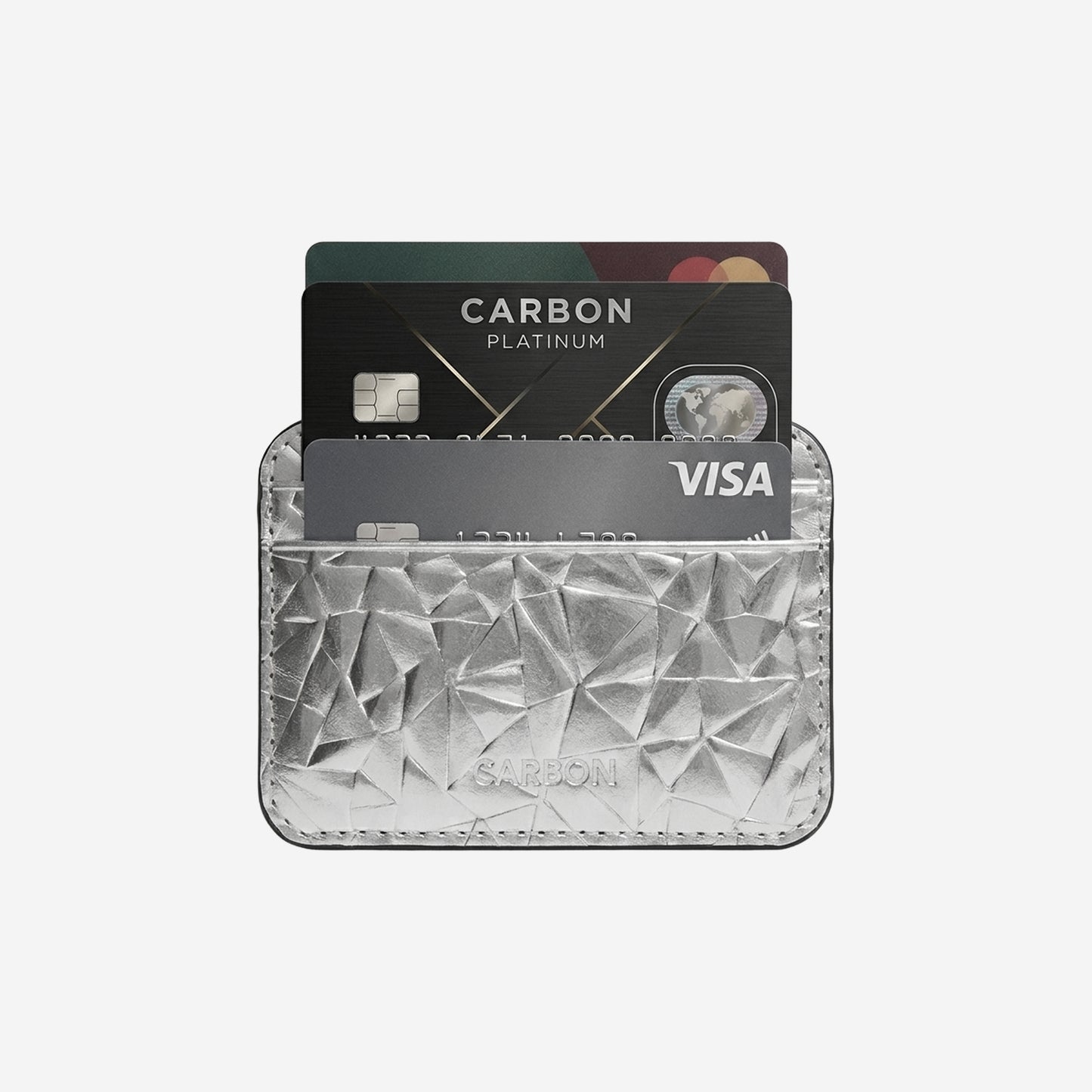 Carbon Obsession Leather Card Holder — Party Edition