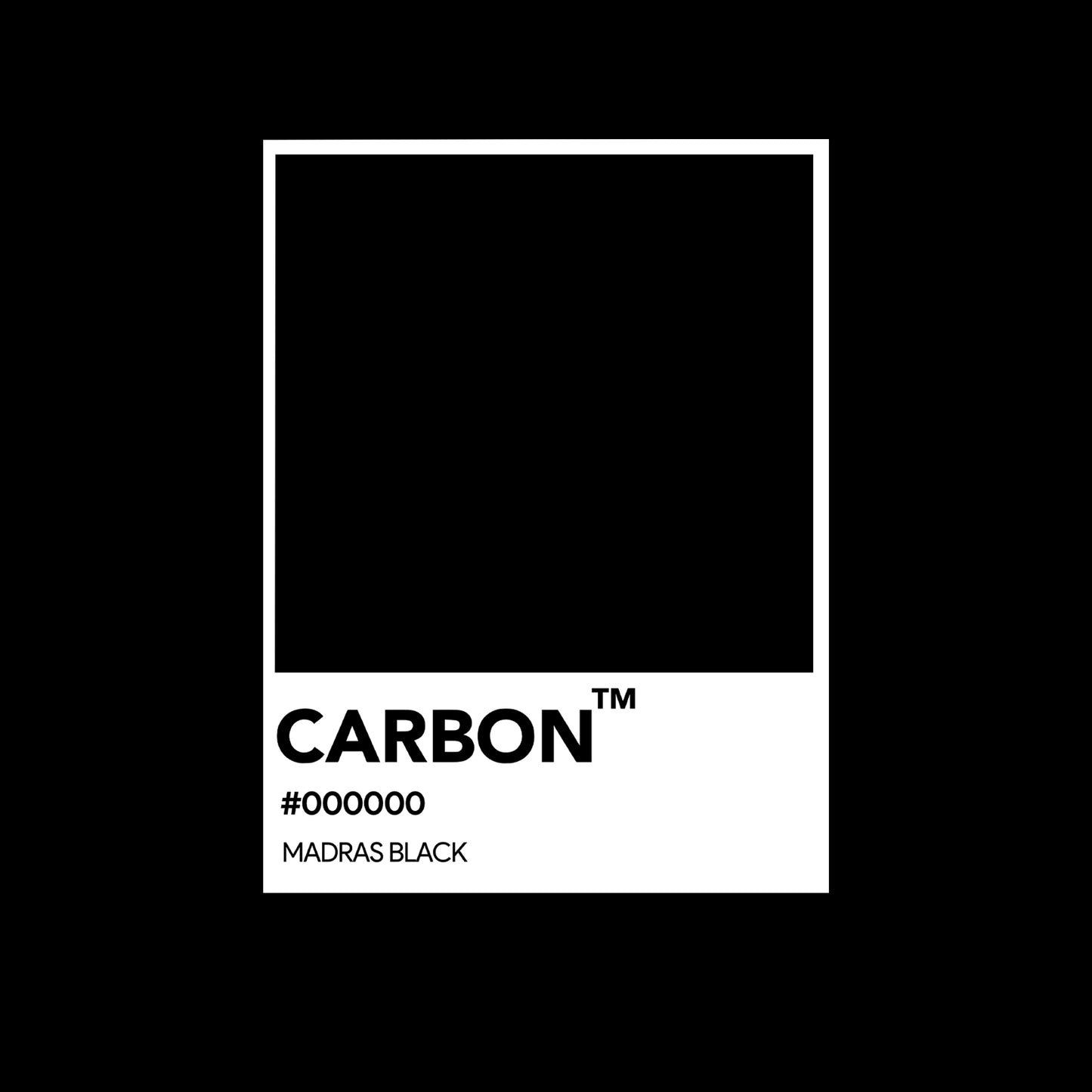 Carbon Pantone Print Premium Unisex Cotton T-shirt Oversized Fit - Pantone Tee