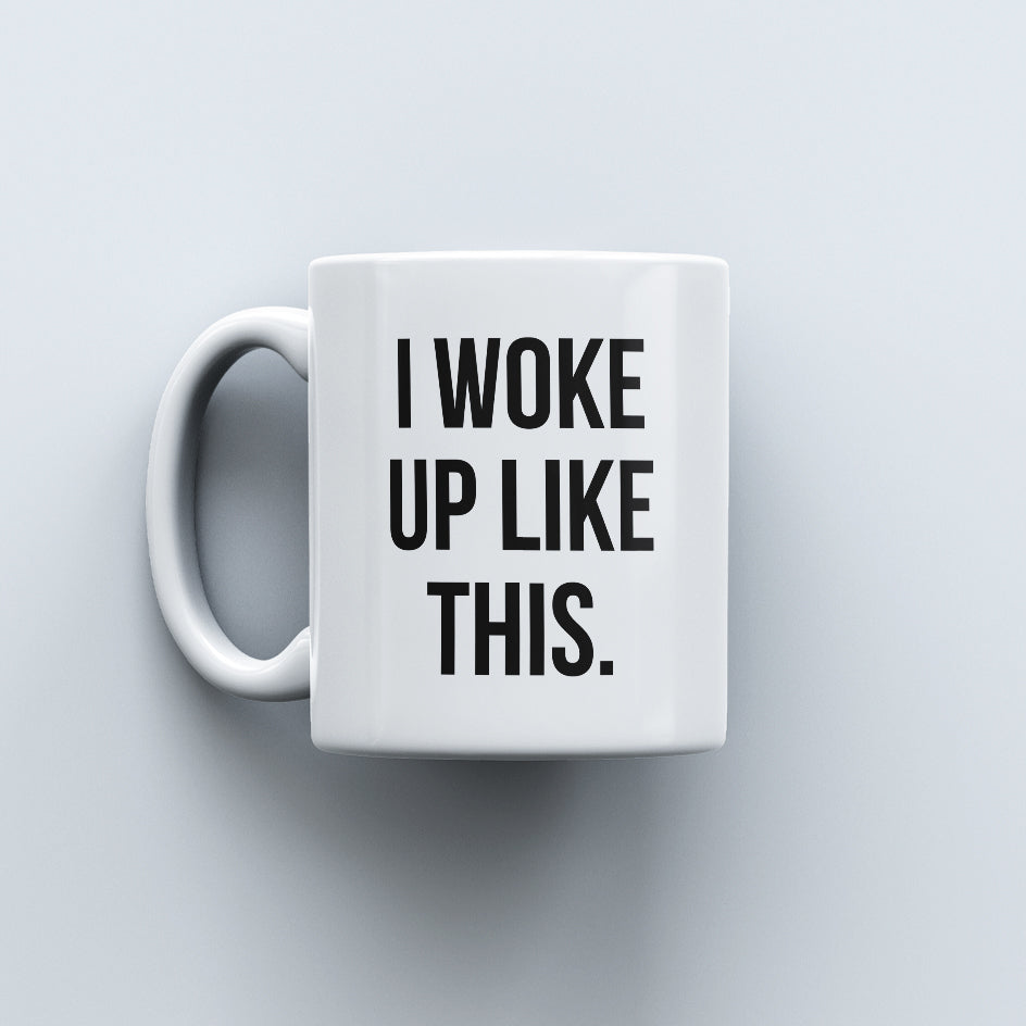 Carbon Minimal Mug - Woke up