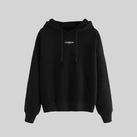 Black Hoodie for Women with a Relaxed Fit