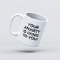 Carbon Minimal Mug - Anxiety