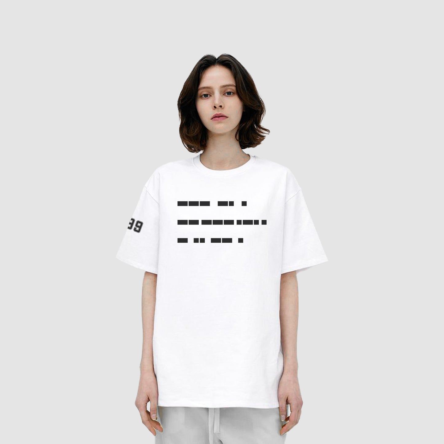 Carbon One More Time Print Premium Cotton T-shirt - Morse Code  Limited Edition