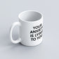 Carbon Minimal Mug - Anxiety
