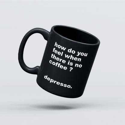 Carbon Minimal Mug - Depresso