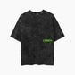 Carbon Timer Print Acid wash Unisex Cotton T-shirt - Timer TEE