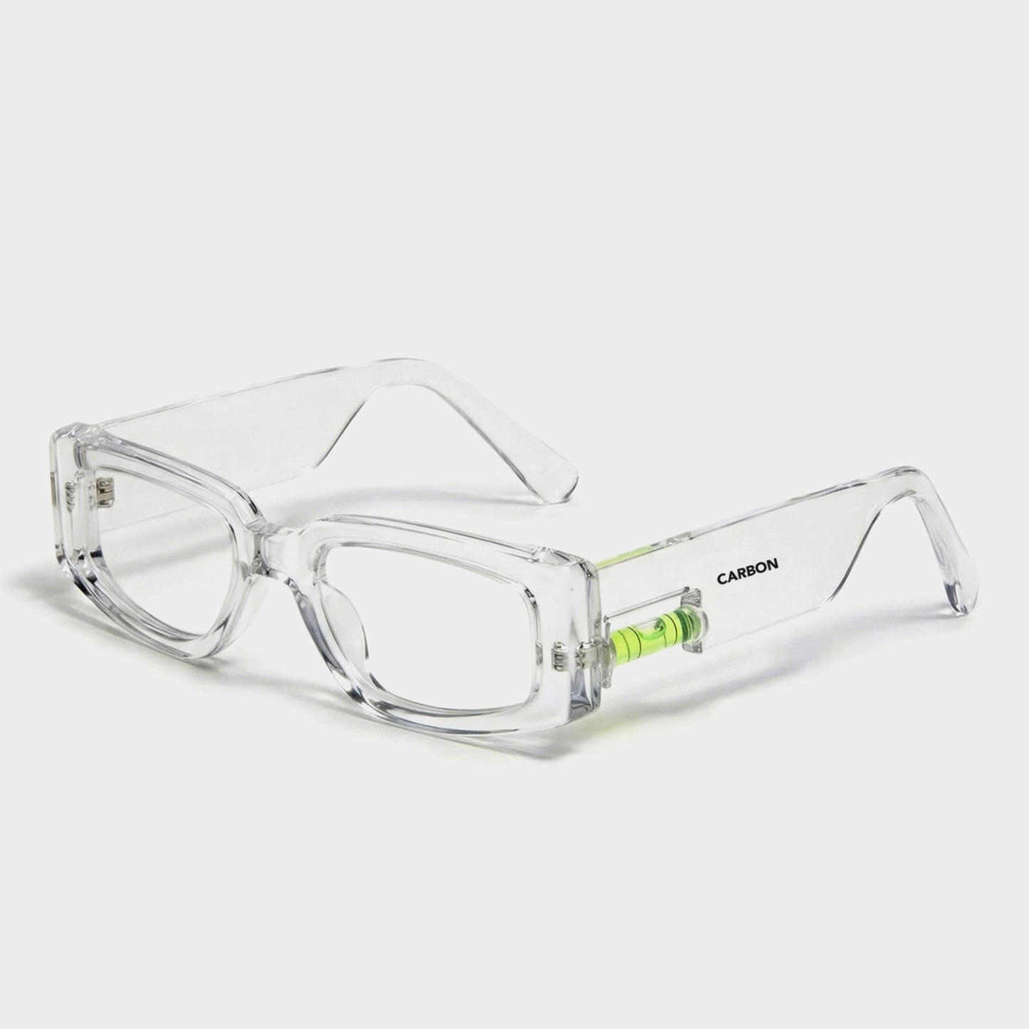 Carbon Gravity Sunglasses with Neon Green Spirit