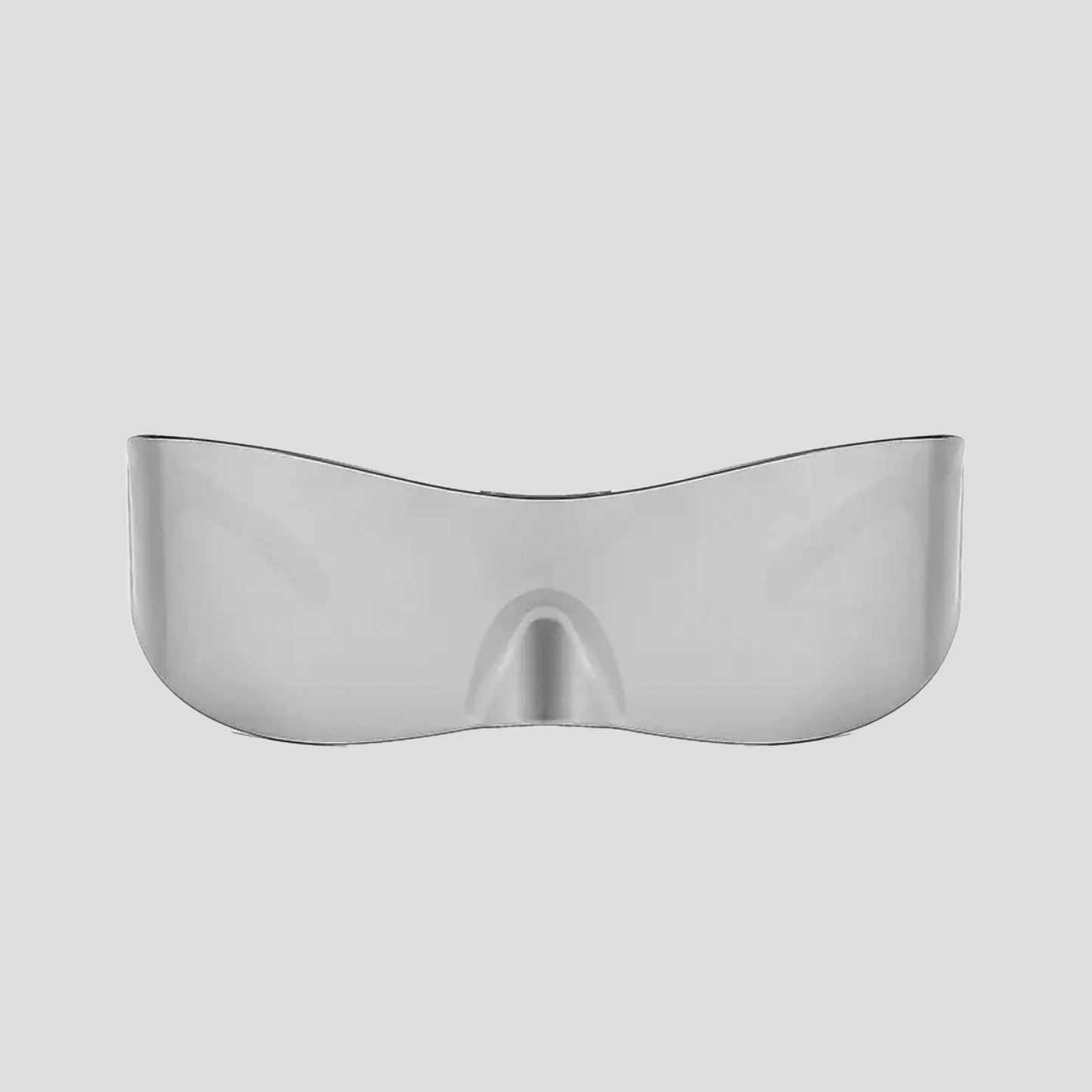 Carbon SPECTRA III Unisex futuristic Cyberpunk Sunglass-Silver chrome