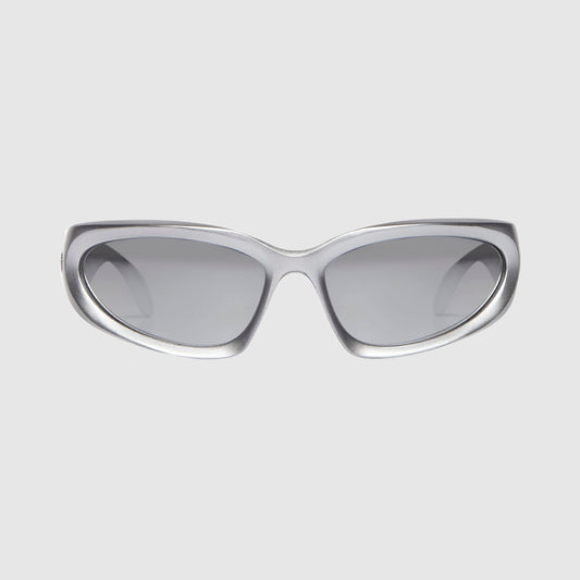 Cyber X Unisex futuristic cyberpunk Silver Sunglass