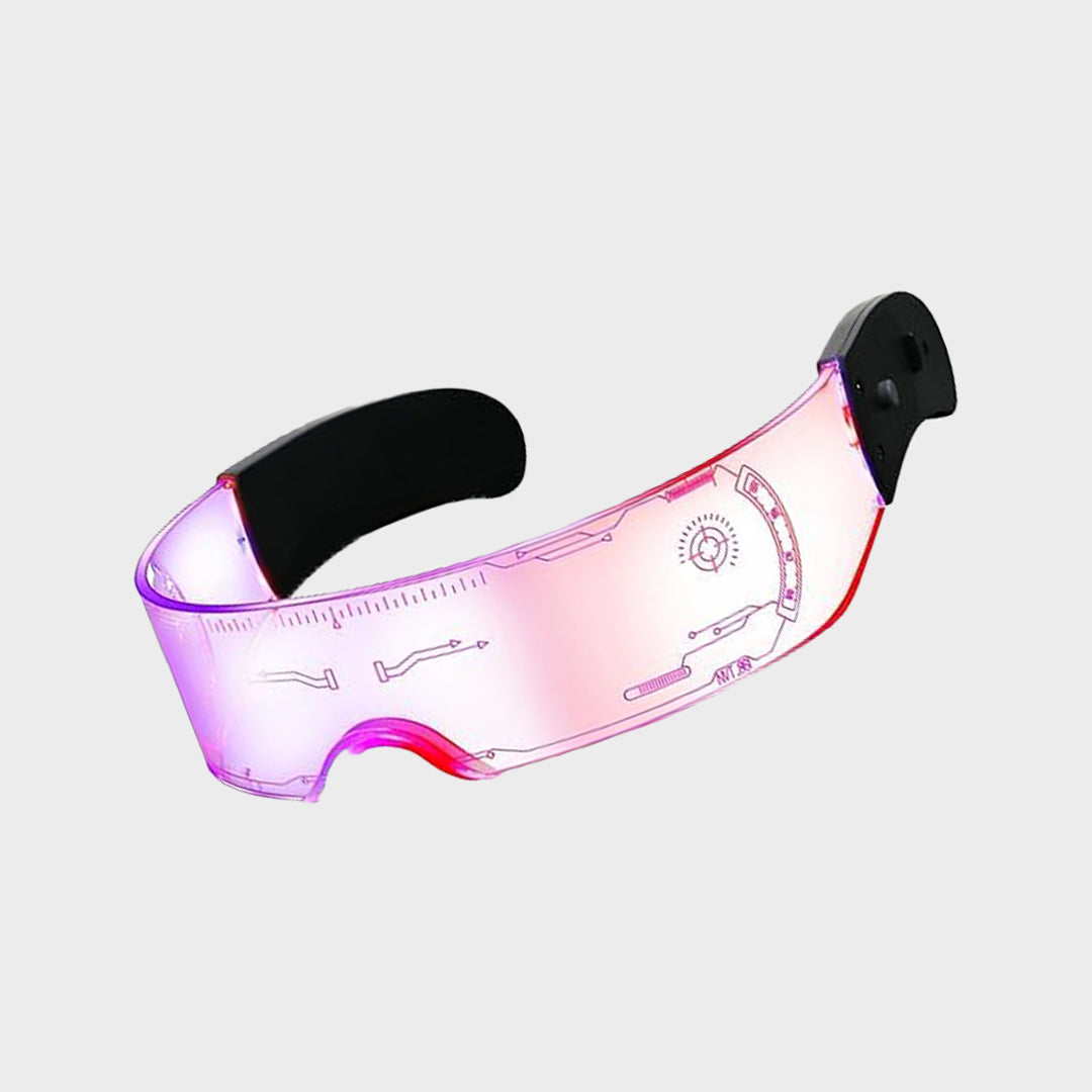 SPECTRA IV Unisex futuristic cyberpunk Transparent Sunglass - LED LIGHTS 7 colours