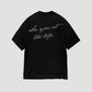 inspirational t-shirt, luxe bhirt, high end black t-shirt