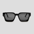 Front view of Carbon NEXUS Black Square Sunglasses for men and women