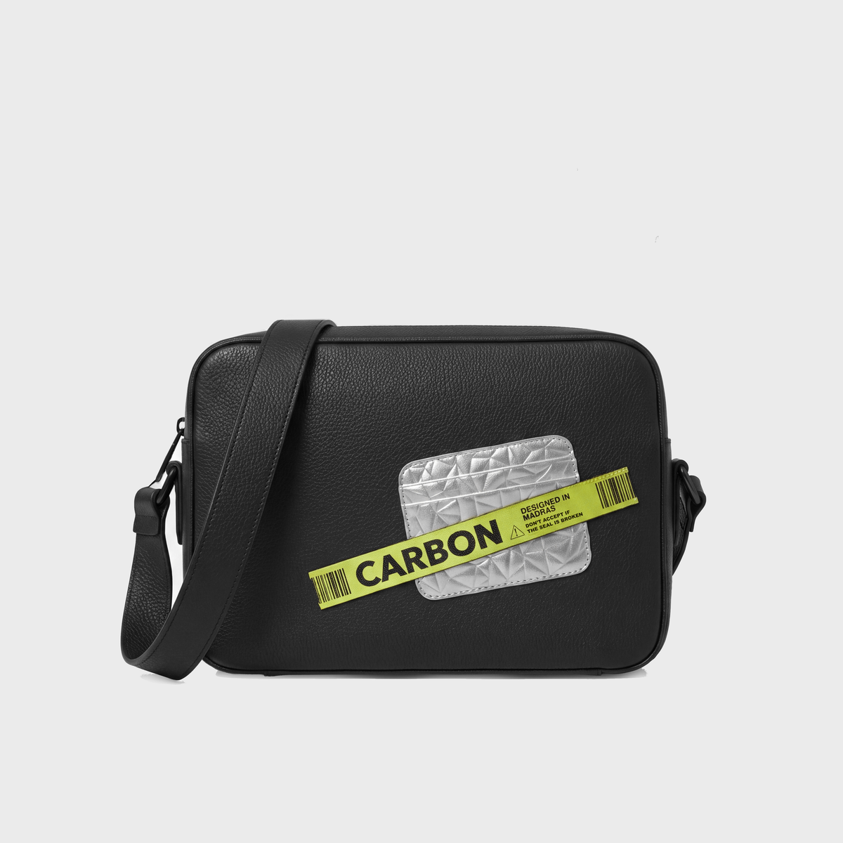 Carbon card sling bag with tape