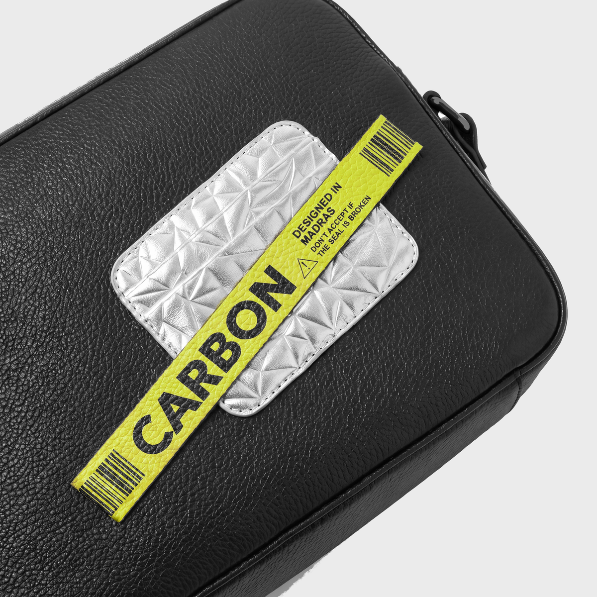 Carbon card sling bag with tape