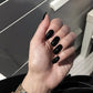 Carbon Press on Nails -20 pcs/Set (SQUARE) - carbon