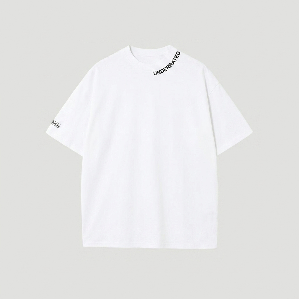Carbon Underrated Premium Unisex Cotton T-shirt Oversized Fit - UNDERRATED