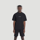 Carbon Unisex Bold Print Black Oversized Tee Cotton -  ( SEE YOU AT THE TOP )