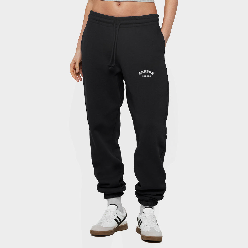 Carbon Graphic Women's Joggers - Oversized Black