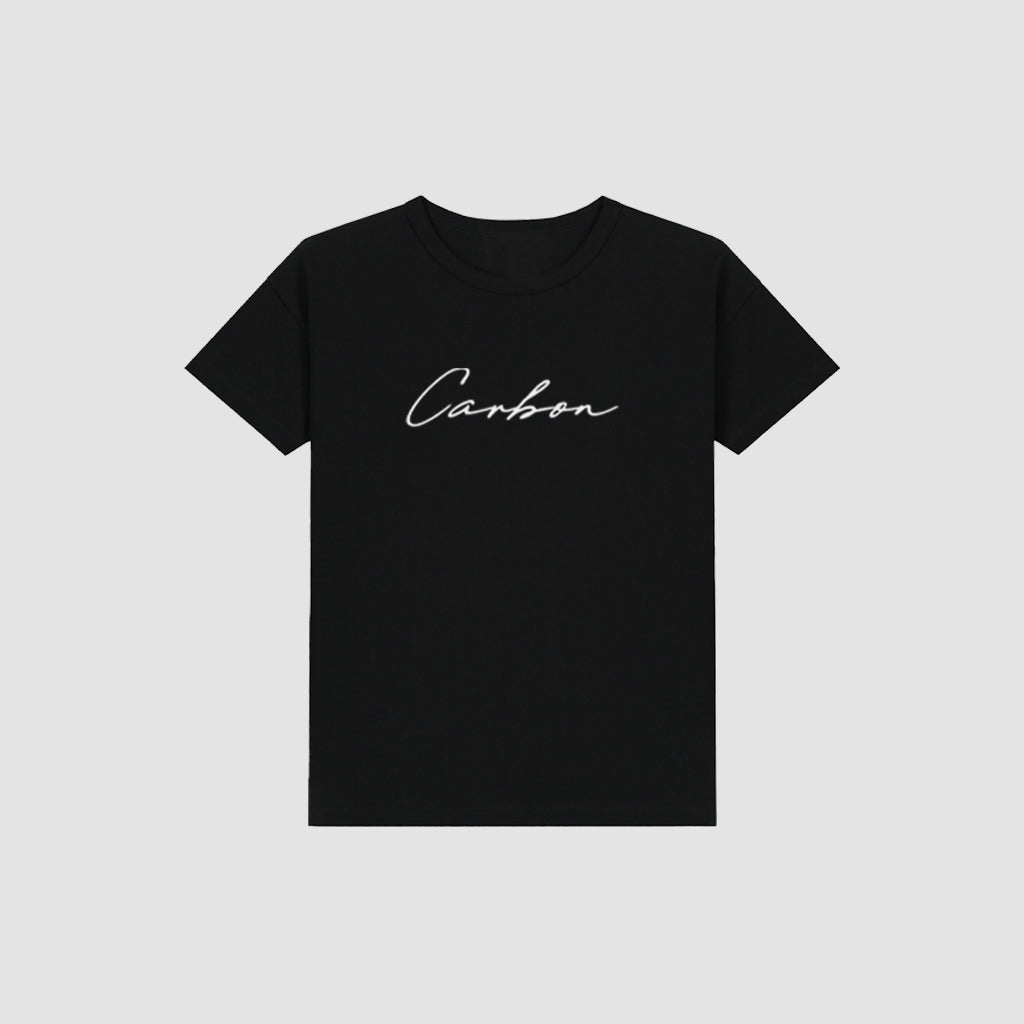 Carbon Signature Print Cotton Unisex T-shirt- Kids