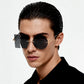 NO Carbon Asymmetric statement Unisex sunglass