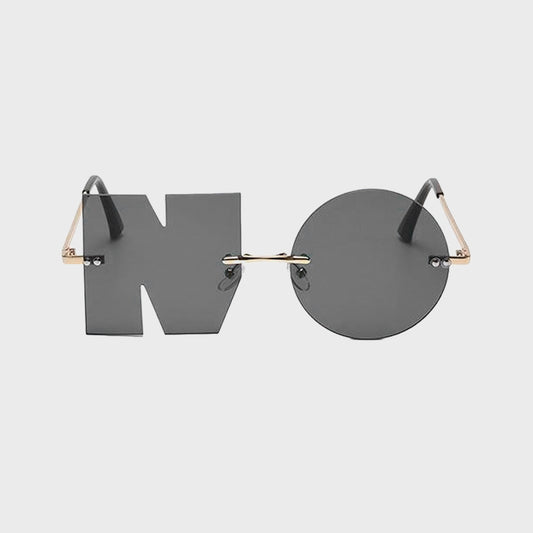 NO Carbon Asymmetric statement Unisex sunglass