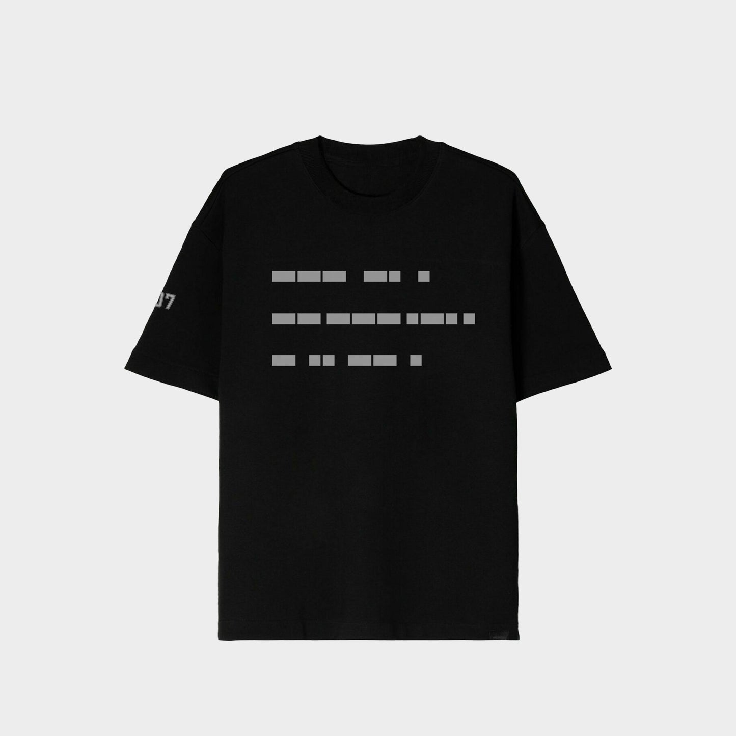 Carbon One More Time Print Premium Cotton T-shirt - Morse Code  Limited Edition