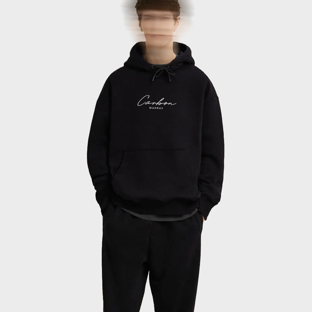 Carbon Signature Logo Unisex Cotton Hoodie