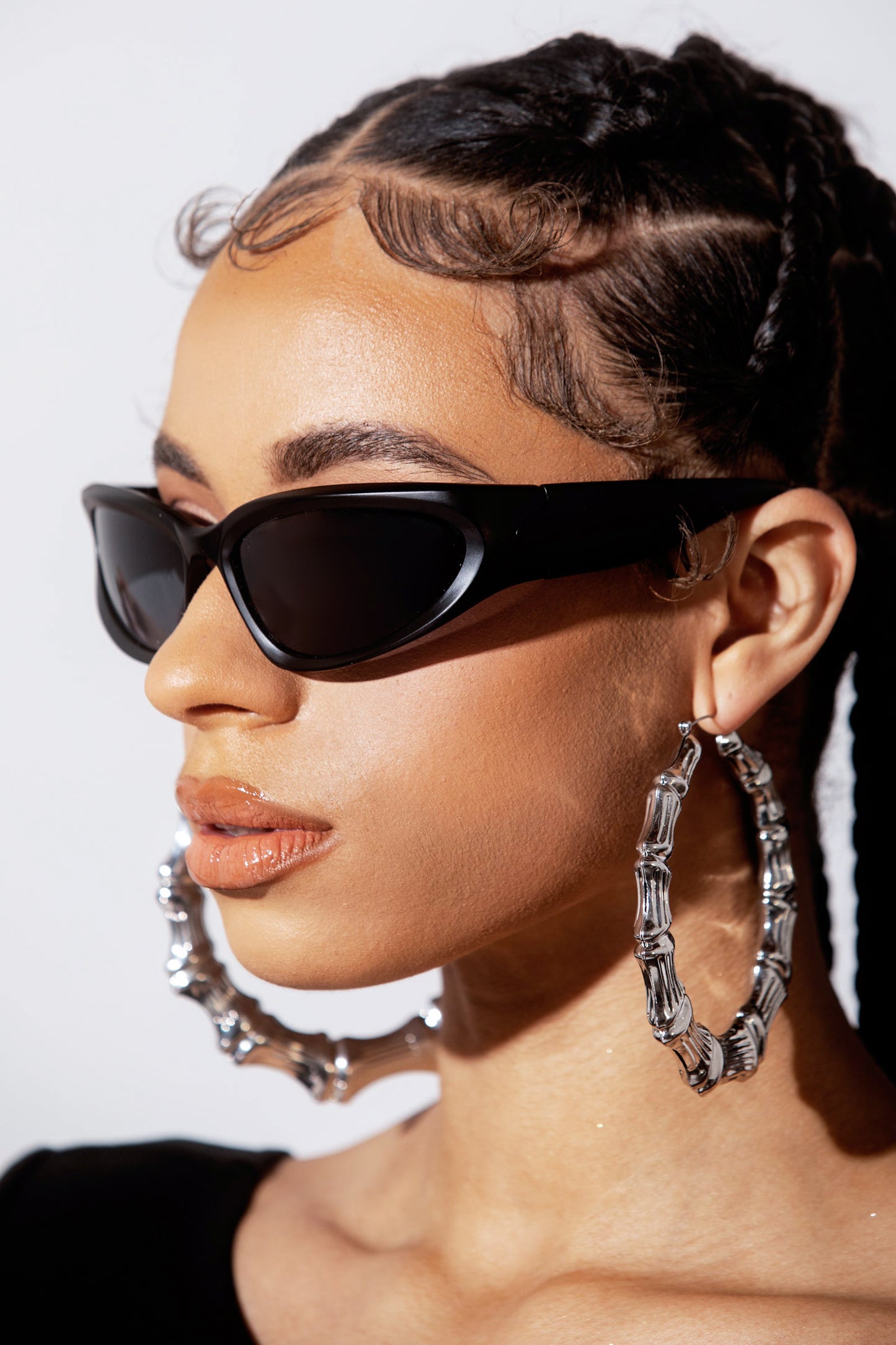 Cyber X Unisex futuristic cyberpunk Silver Sunglass