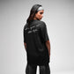 Carbon Unisex Bold Print Black Oversized Tee Cotton -  ( SEE YOU AT THE TOP )