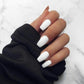 Carbon Press on Nails -20 pcs/Set (COFFIN) - carbon