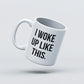 Carbon Minimal Mug - Woke up