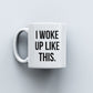 Carbon Minimal Mug - Woke up