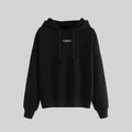 Black Hoodie for Women with a Relaxed Fit