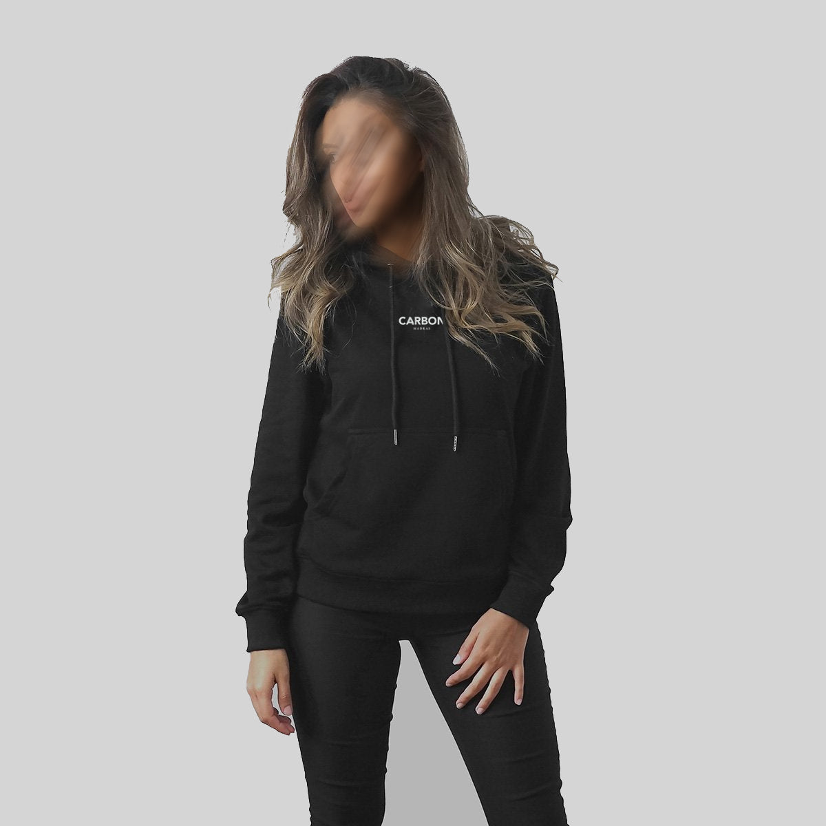 Black Hoodie for Women with a Relaxed Fit