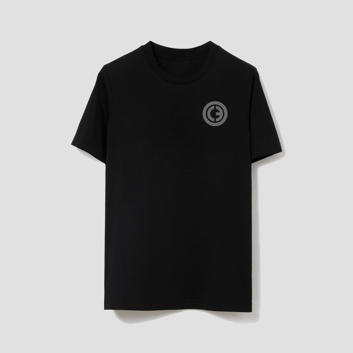 Classic Black T-Shirt with Brand Logo