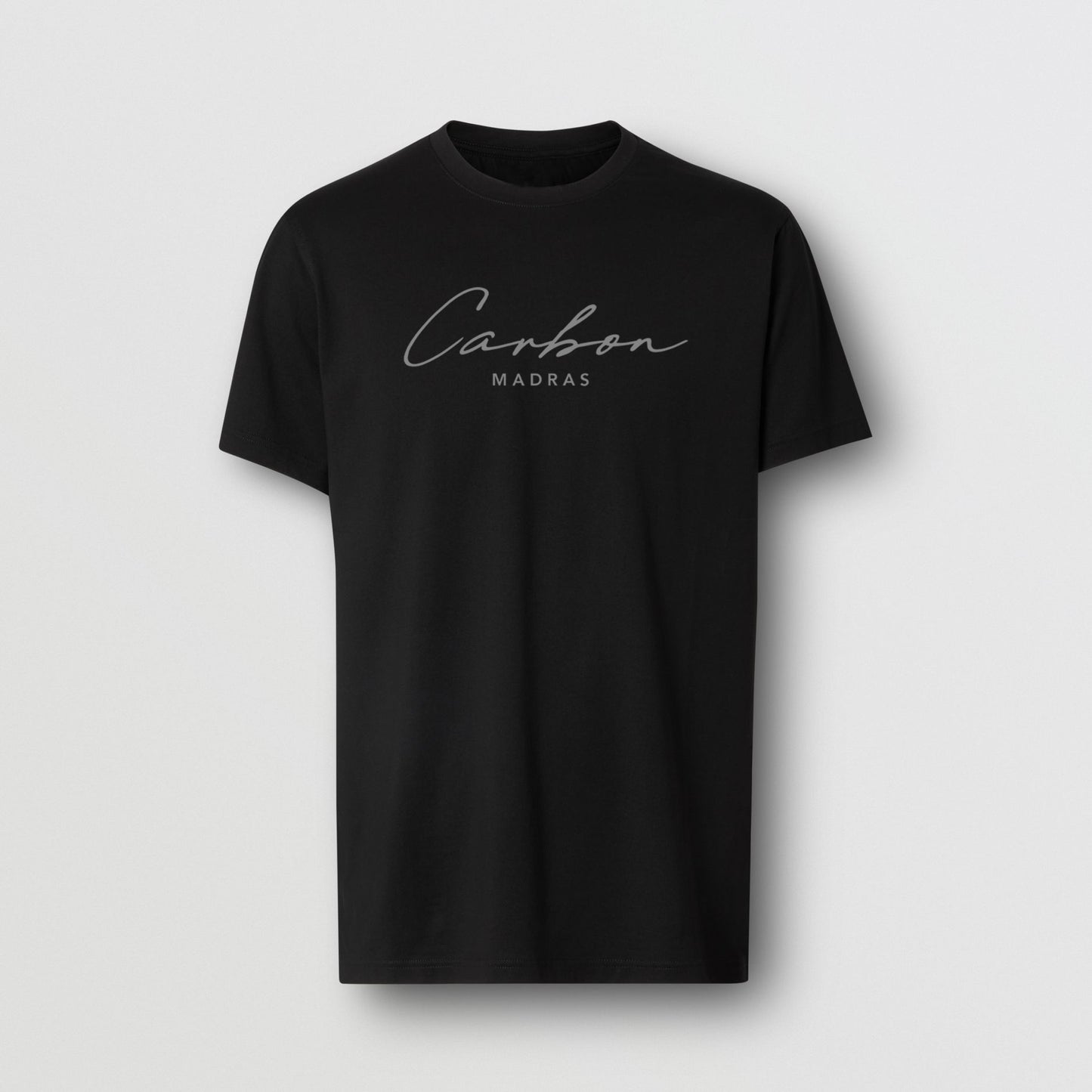 Logo Print Black Cotton T-Shirt - carbon