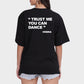 Carbon TM Bold Print Cotton T-shirt Women - Oversized Black (VODKA) - carbon