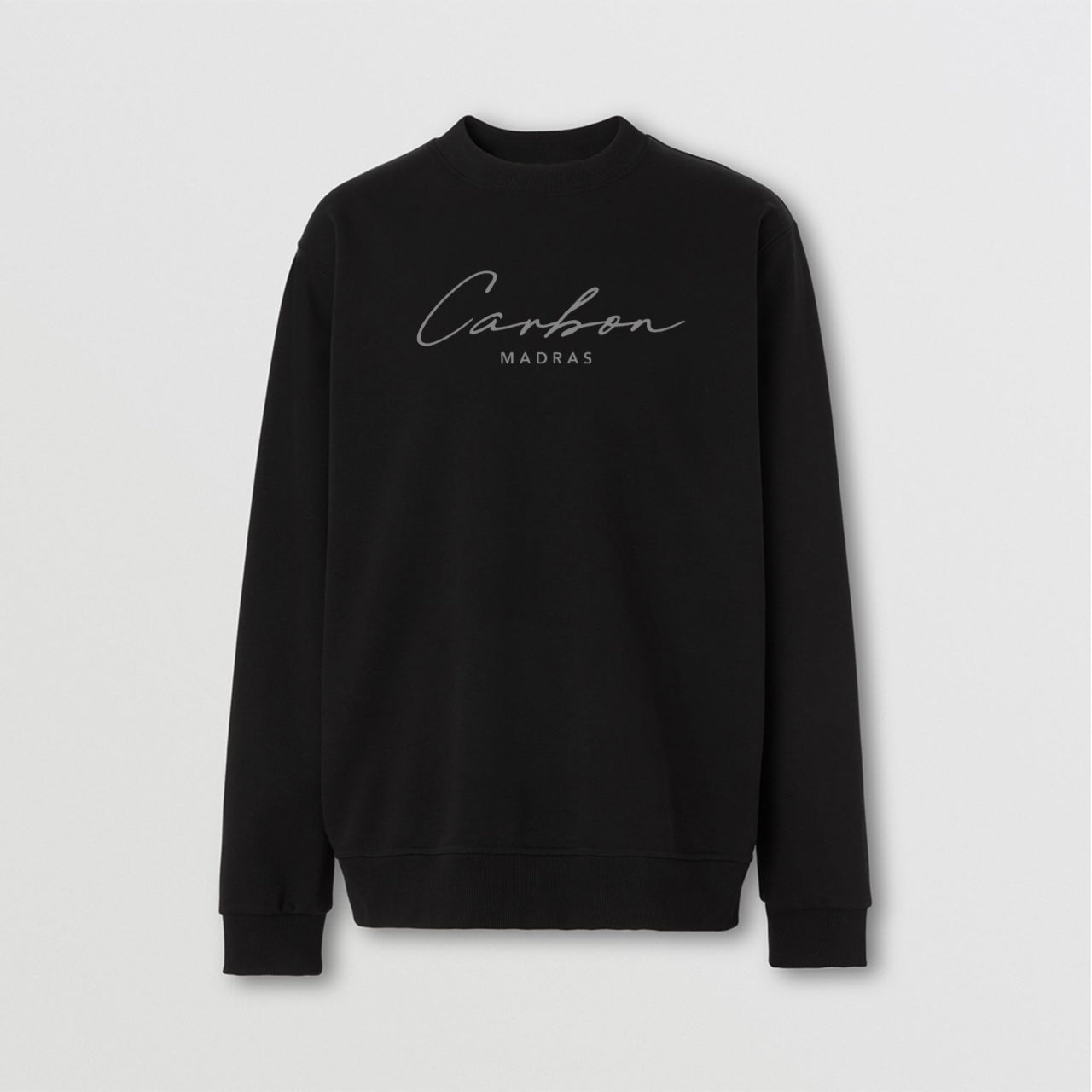 Black cotton sweatshirt